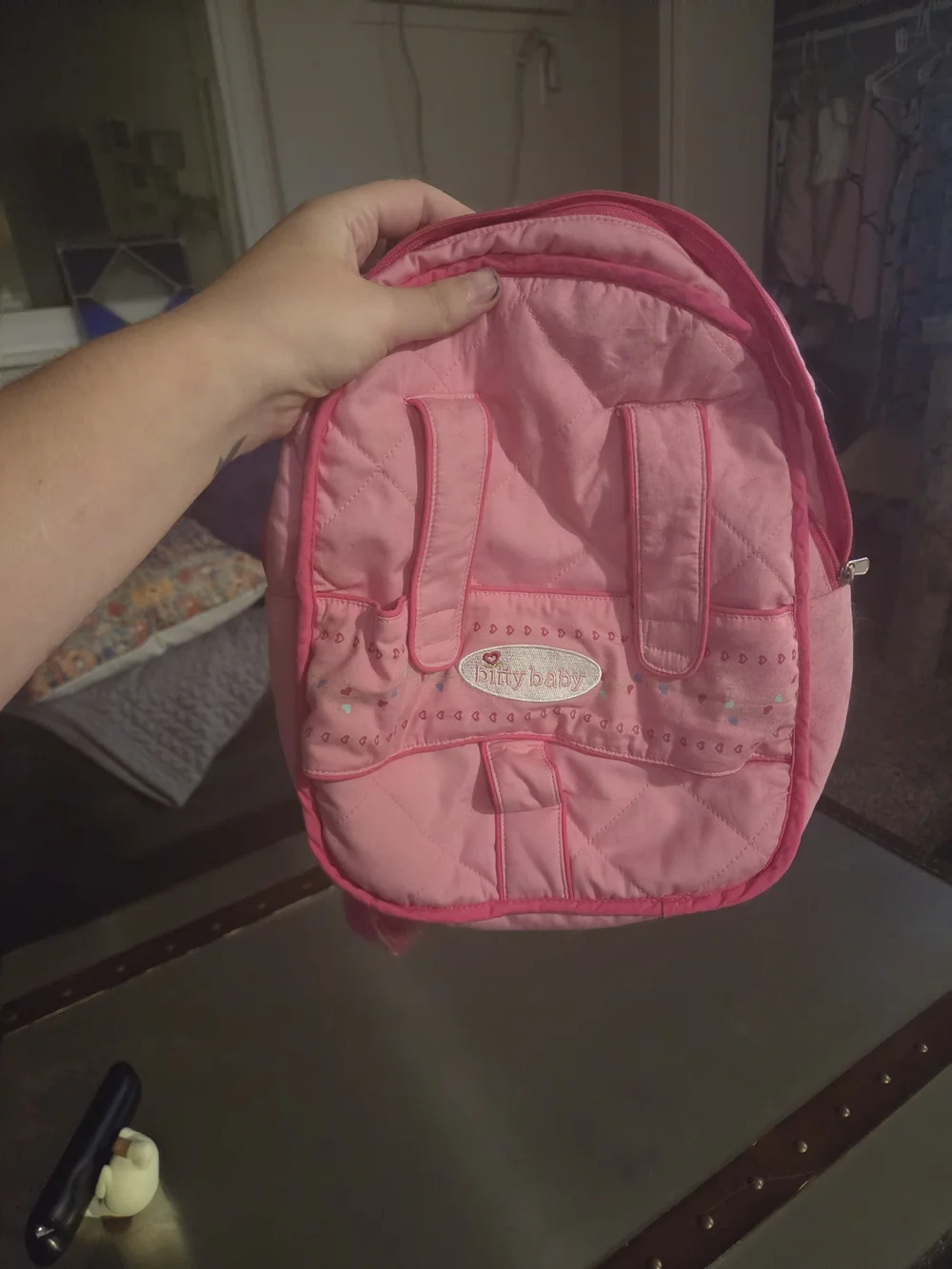 American Girl Pink Quilted Kids Backpack